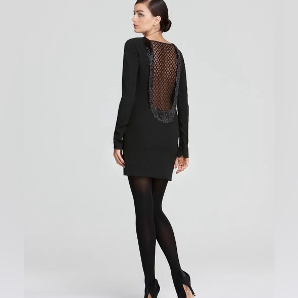 dvf beaded dress Diane Von Furstenberg | Dresses | Margherita Fringe Lace Back Mini Lbd Women's Vacation Clothes | location: Oregon Size:MOM-2XL Sweetheart neckline Sleeveless Spaghetti